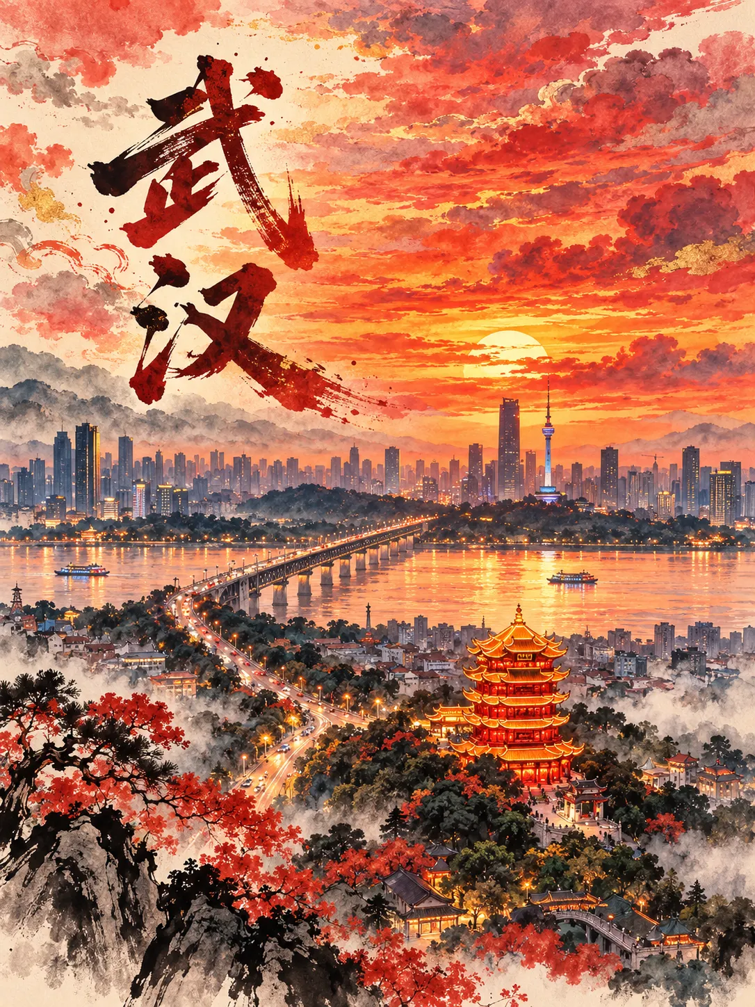 武汉周末旅行指南：两日打卡黄鹤楼、古德寺与江汉路